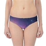 Cosmic Dreamscape Print (ai) Black Backgrond Hipster Bikini Bottoms