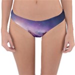 Cosmic Dreamscape Print (ai) Black Backgrond Reversible Hipster Bikini Bottoms