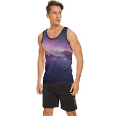 Men s Wide Collar Tank Top 