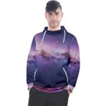 Cosmic Dreamscape Print (ai) Black Backgrond Men s Pullover Hoodie