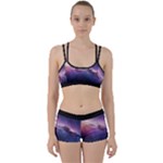 Cosmic Dreamscape Print (ai) Black Backgrond Perfect Fit Gym Set