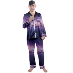 Men s Long Sleeve Satin Pajamas Set 