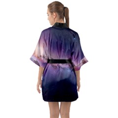 Half Sleeve Satin Kimono  