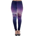 Cosmic Dreamscape Print (ai) Black Backgrond Lightweight Velour Leggings