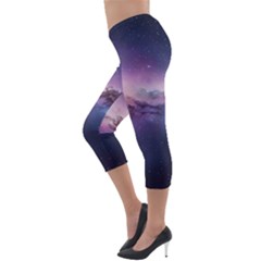 Lightweight Velour Capri Leggings  