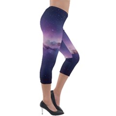 Lightweight Velour Capri Leggings  