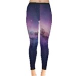 Cosmic Dreamscape Print (ai) Black Backgrond Inside Out Leggings