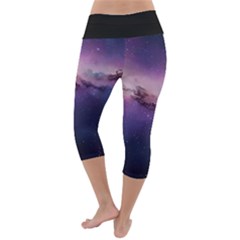 Lightweight Velour Capri Yoga Leggings 