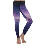 Cosmic Dreamscape Print (ai) Black Backgrond Kids  Lightweight Velour Classic Yoga Leggings