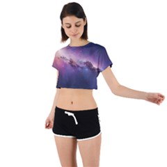 Tie Back Short Sleeve Crop T-Shirt 