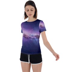 Back Circle Cutout Sports T-Shirt 