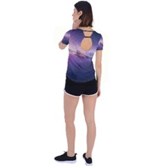 Back Circle Cutout Sports T-Shirt 