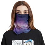 Cosmic Dreamscape Print (ai) Black Backgrond Face Covering Bandana (Two Sides)