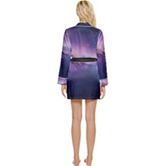 Long Sleeve Satin Robe 