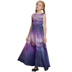 Kids  Satin Sleeveless Maxi Dress 