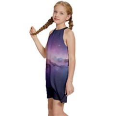 Kids  Halter Collar Waist Tie Chiffon Dress 