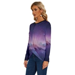 Long Sleeve Crew Neck Pullover Top 