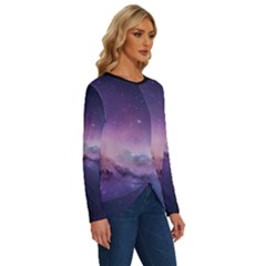 Long Sleeve Crew Neck Pullover Top 