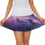 Cosmic Dreamscape Print (ai) Black Backgrond Women s Skort