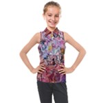 Marbling Blend  Kids  Sleeveless Polo T-Shirt