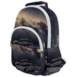 Stellar Dreamscape (AI&Human) Rounded Multi Pocket Backpack