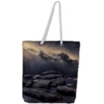 Stellar Dreamscape (AI&Human) Full Print Rope Handle Tote (Large)