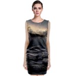 Stellar Dreamscape (AI&Human) Sleeveless Velvet Midi Dress