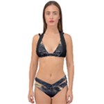 Stellar Dreamscape (AI&Human) Double Strap Halter Bikini Set