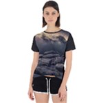 Stellar Dreamscape (AI&Human) Open Back Sport T-Shirt