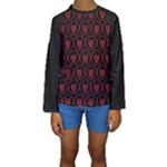 Dark Dominion Print Kids  Long Sleeve Swimwear