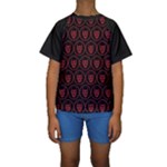 Dark Dominion Print Kids  Short Sleeve Swimwear