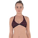 Dark Dominion Print Halter Neck Bikini Top