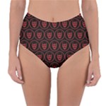 Dark Dominion Print Reversible High-Waist Bikini Bottoms