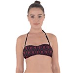 Dark Dominion Print Tie Back Bikini Top