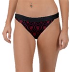 Dark Dominion Print Band Bikini Bottoms