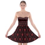 Dark Dominion Print Strapless Bra Top Dress