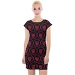 Dark Dominion Print Cap Sleeve Bodycon Dress