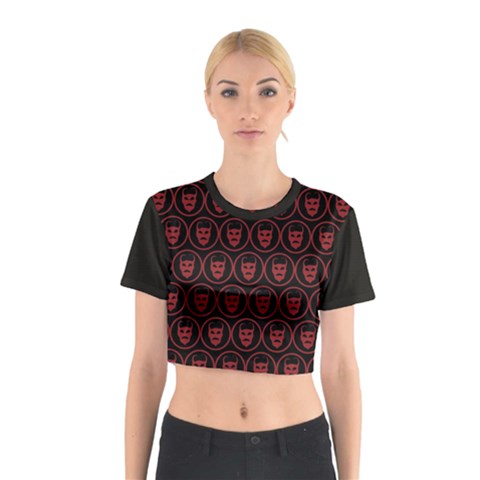 Dark Dominion Print Cotton Crop Top from ArtsNow.com