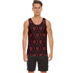 Dark Dominion Print Men s Wide Collar Tank Top