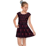 Dark Dominion Print Kids  Cap Sleeve Dress