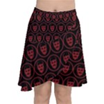 Dark Dominion Print Chiffon Wrap Front Skirt