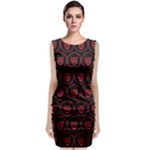 Dark Dominion Print Sleeveless Velvet Midi Dress