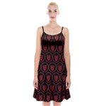 Dark Dominion Print Spaghetti Strap Velvet Dress