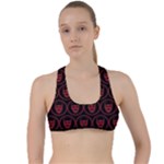 Dark Dominion Print Criss Cross Racerback Sports Bra