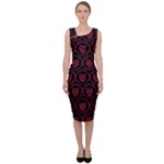 Dark Dominion Print Sleeveless Pencil Dress