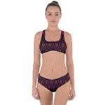 Dark Dominion Print Criss Cross Bikini Set