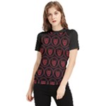 Dark Dominion Print Women s Short Sleeve Rash Guard