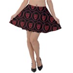 Dark Dominion Print Velvet Skater Skirt