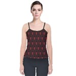 Dark Dominion Print Velvet Spaghetti Strap Top