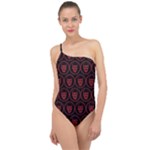 Dark Dominion Print Classic One Shoulder Swimsuit